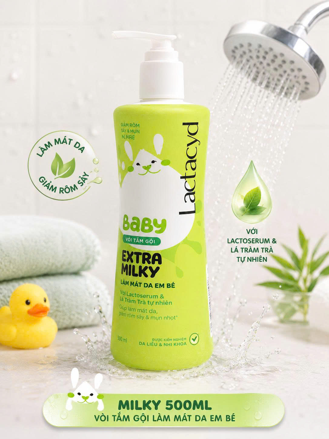 Sữa tắm Lactacyd Milky 500ml Vòi